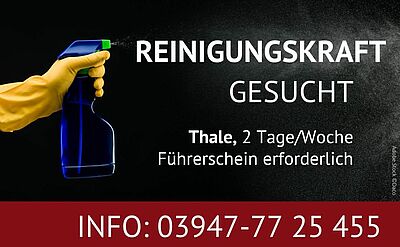 Reinigungskraft in Thale